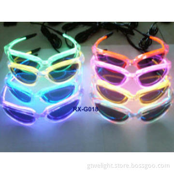 EL Flashing Glasses Powered by 2AAA Battery